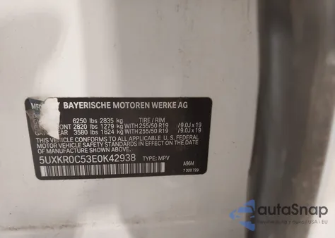 2014 BMW X5 xDrive35I from USA, damaged, VIN 5UXKR0C53E0K42938